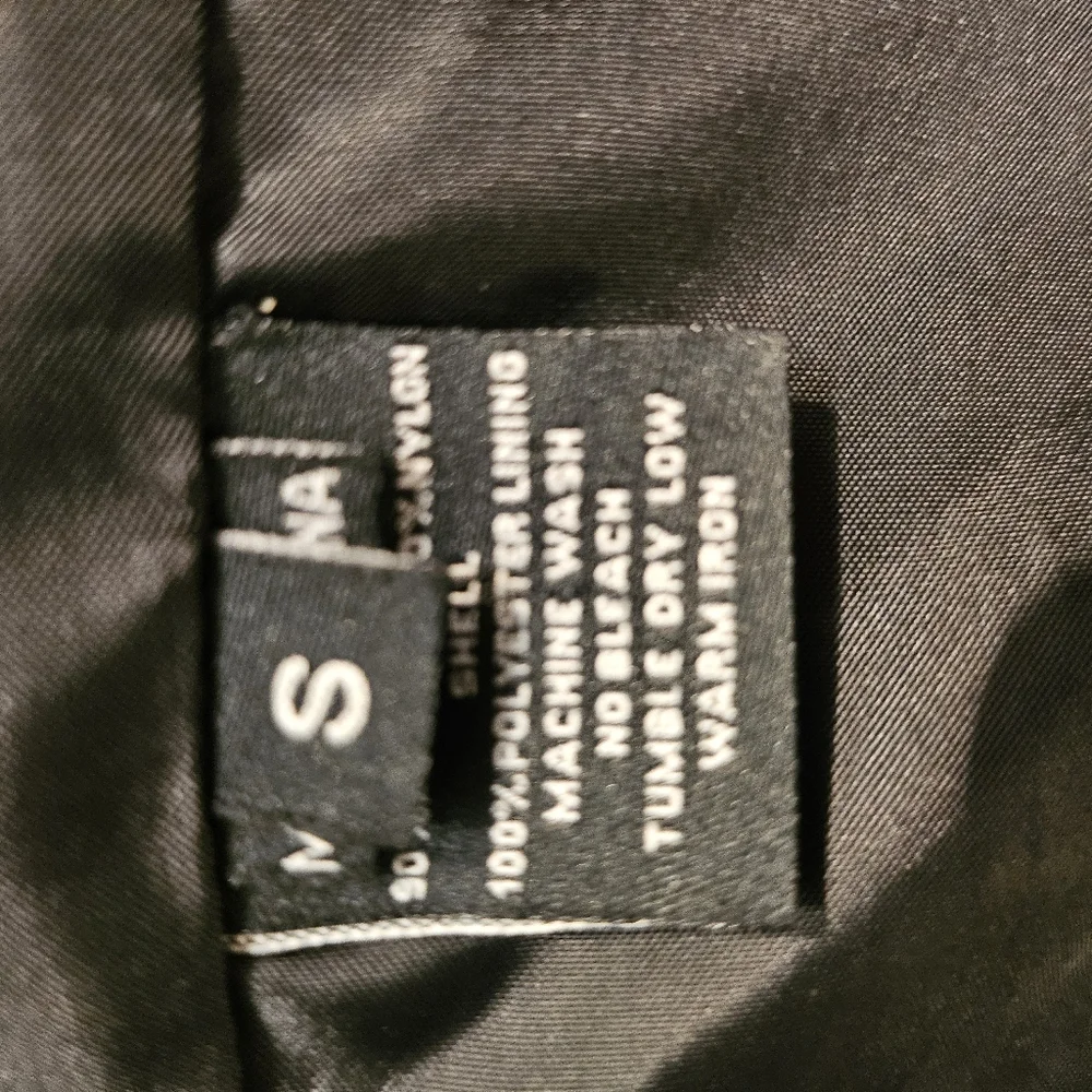 KR3W‎ Jacket Men's S Black Army Peacoat Full Zip Button Up Long Sleeve